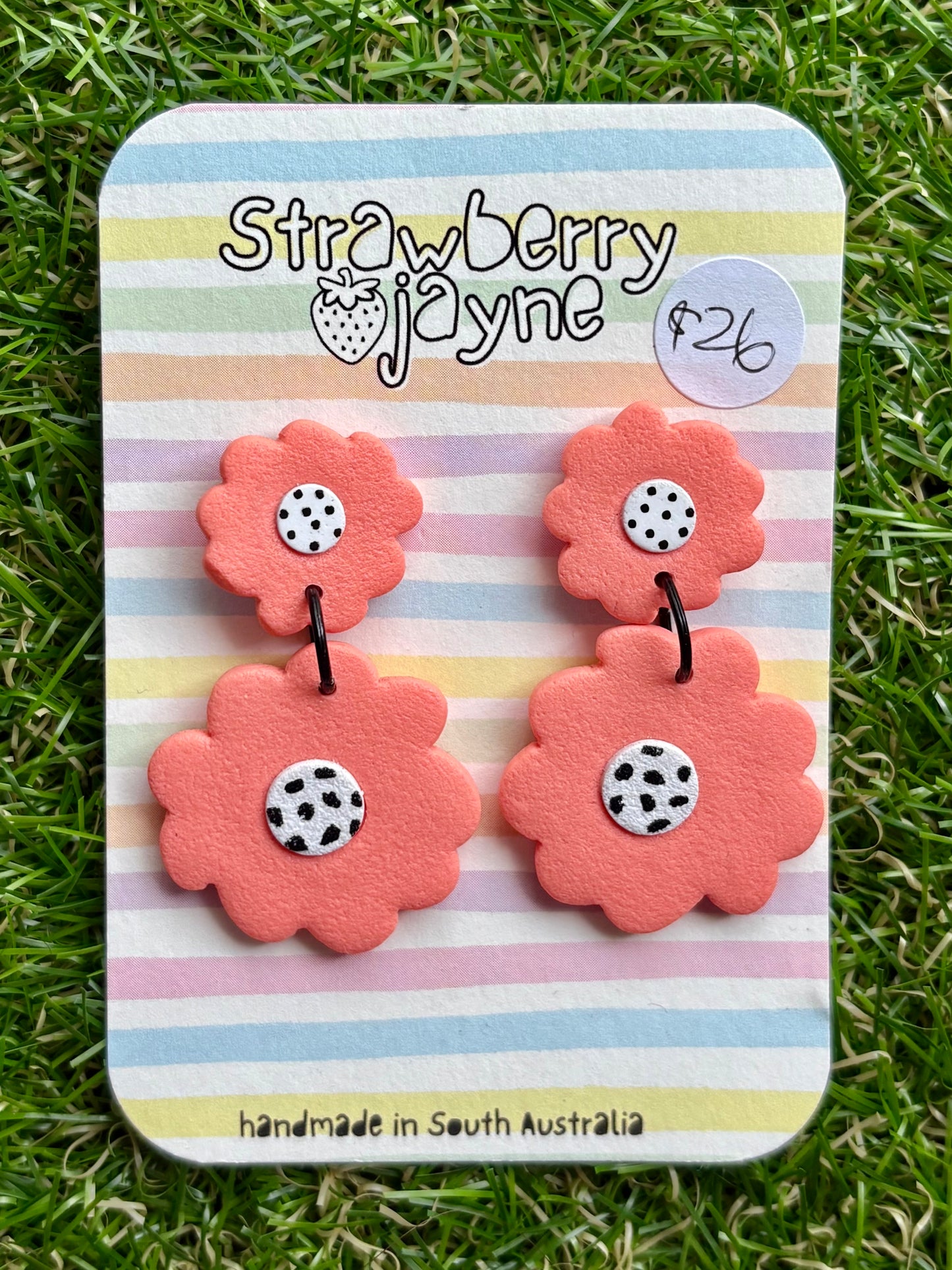 DOUBLE BLOSSOMS- Mega Dangle (Colour Variations)
