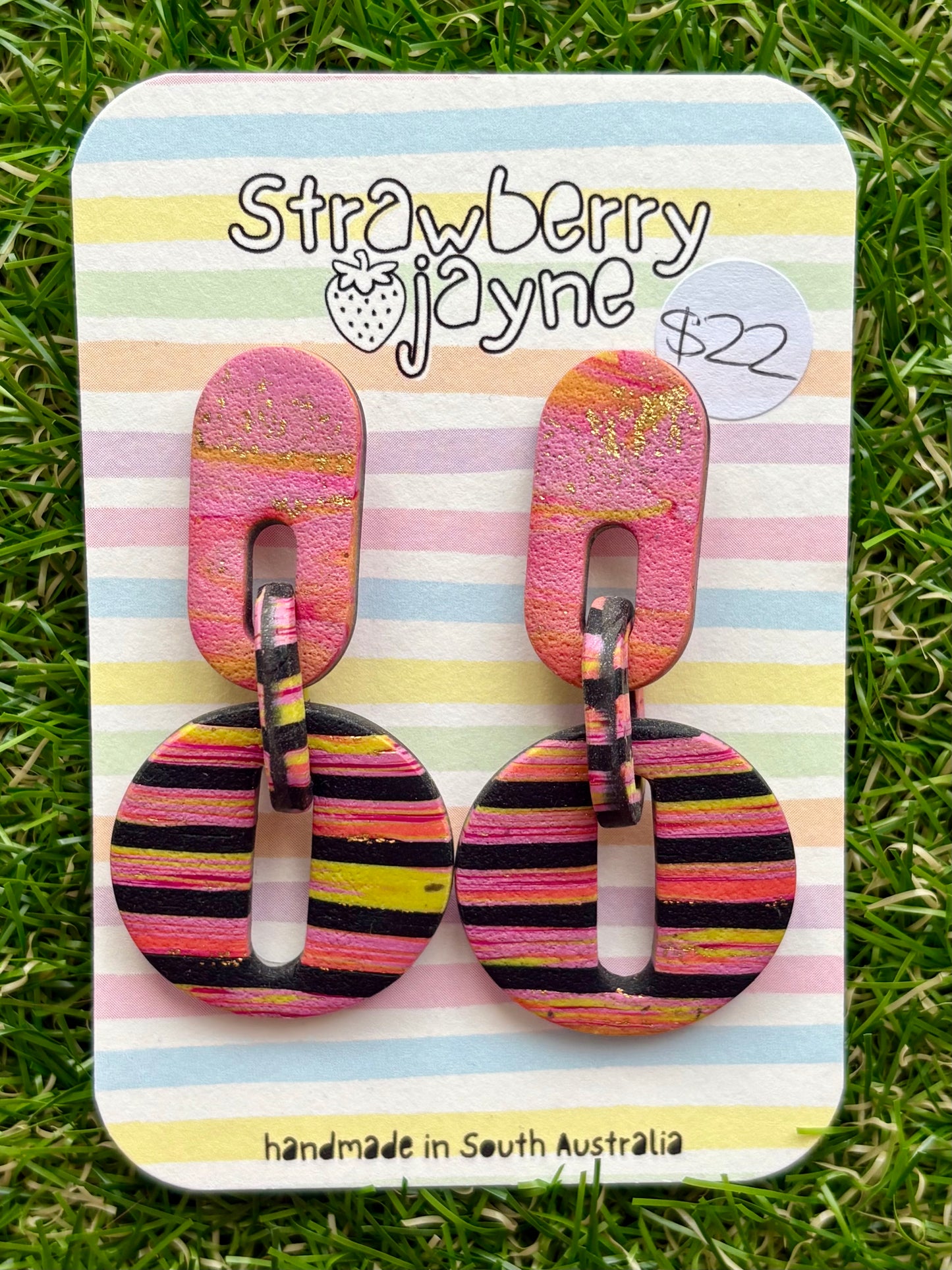 SASSY IN HER STRIPES - Mega Dangle