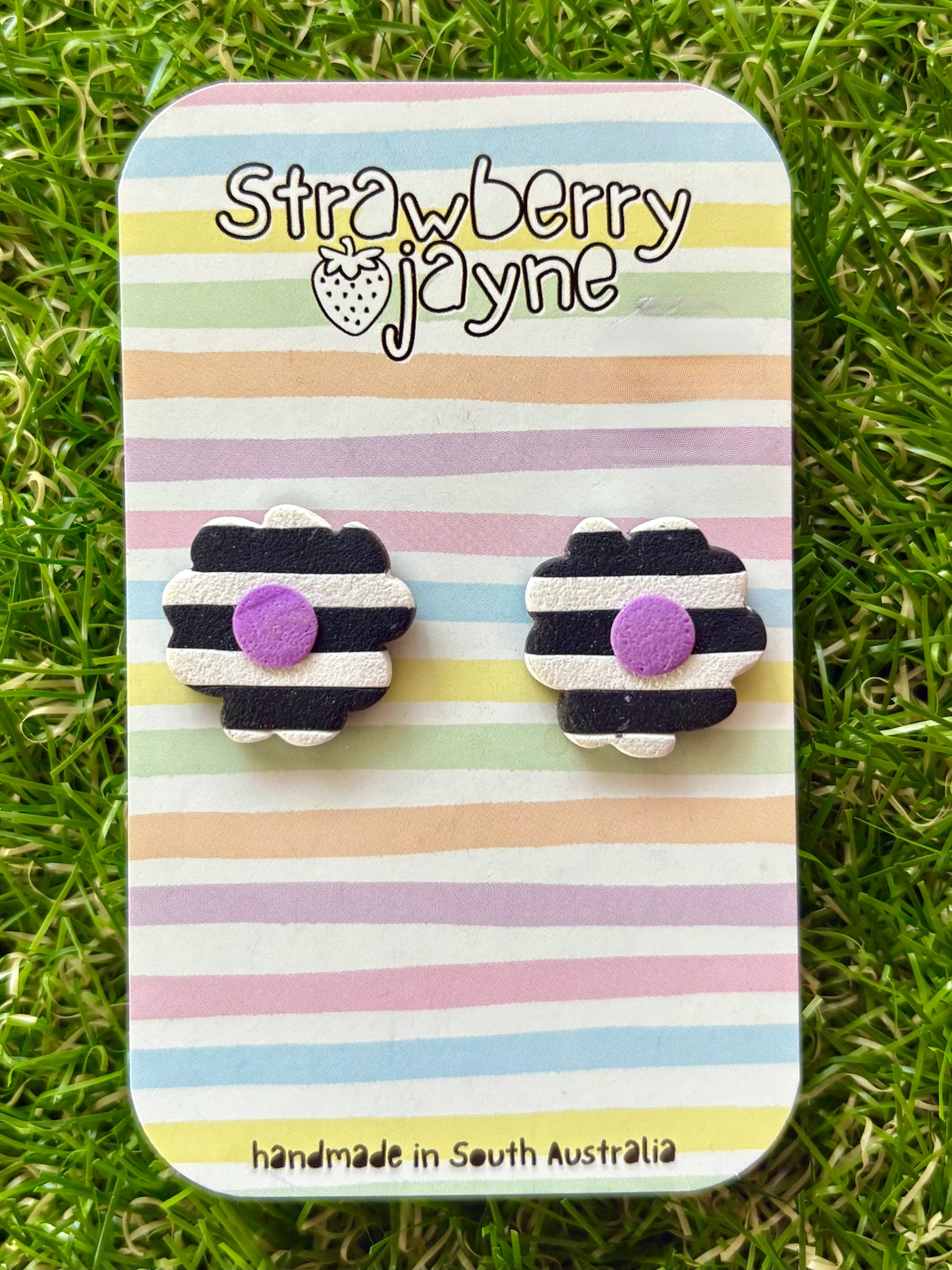 SASSY IN HER STRIPES - Mega Stud (Colour Variations)
